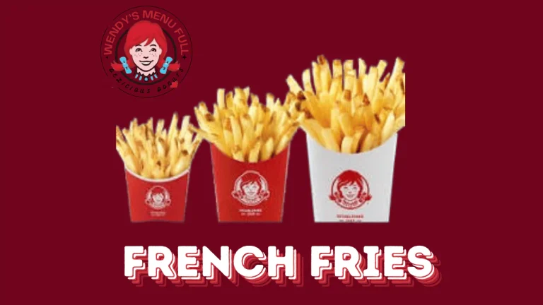 Wendy's Crispy French Fries USA Updated price and Calorie 2025 6 french fries